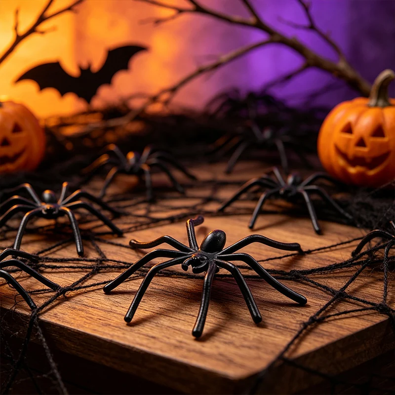 Realistische Halloween-Spinnen-Dekoration Brehn