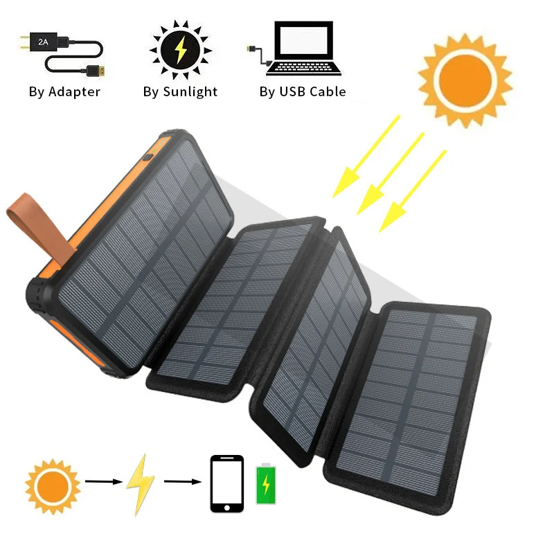 Hochleistungs-Solar-Powerbank mit Multi-Ladeoptionen Skanto