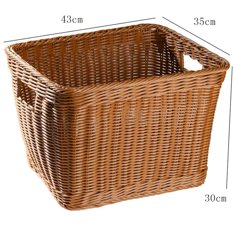 Premium handgeflochtener Rattan-Aufbewahrungskorb Skanto