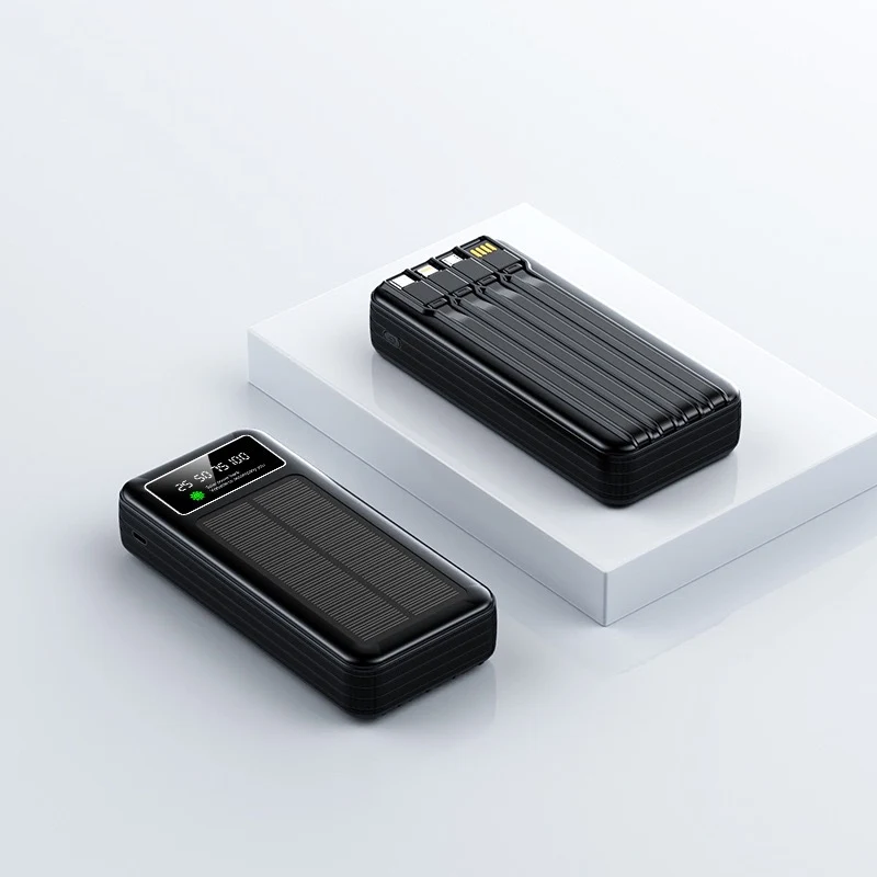 Solar-Powerbank mit digitaler Energieanzeige Skanto