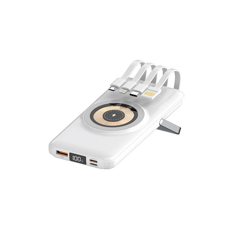 Multifunktionale Powerbank mit kabelloser Ladefunktion Skanto