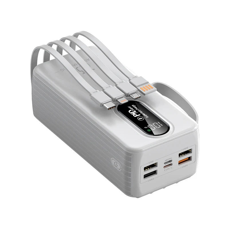 Powerbank mit digitaler Ladeanzeige und Multi-Ladeanschlüssen Skanto