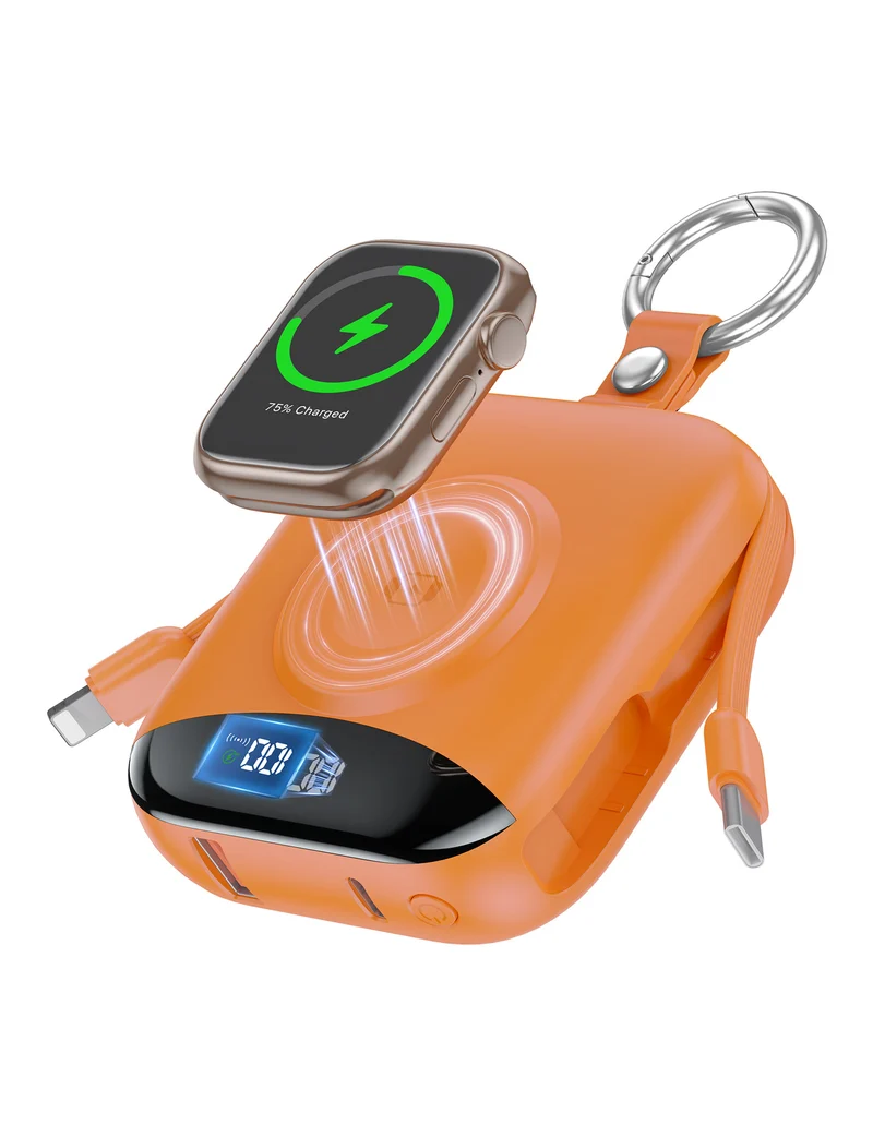 Tragbare kabellose Powerbank mit integriertem LED-Display Skanto