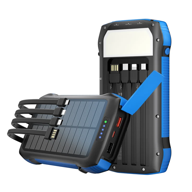 Solar-Powerbank mit Multifunktionalität und Schnellladung Skanto