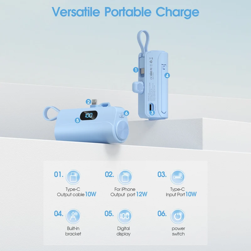 Tragbare Powerbank mit integriertem Lautsprecher Skanto