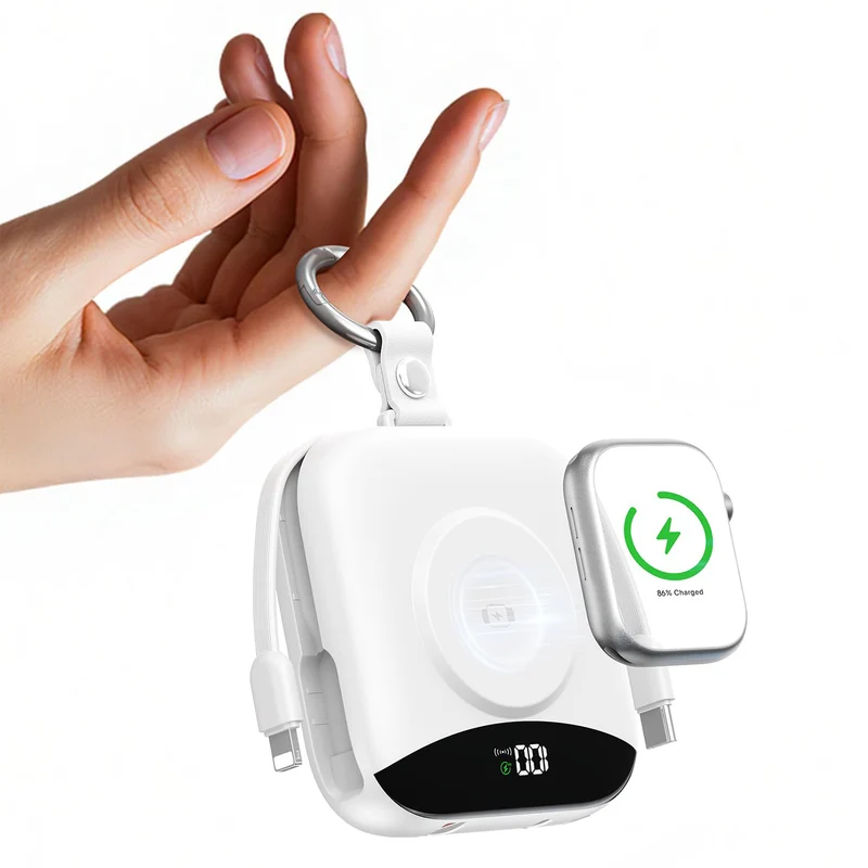 Tragbare kabellose Ladestation mit Powerbank Skanto