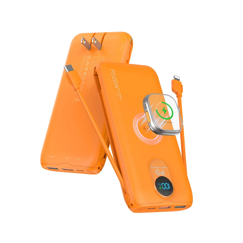 Powerbank mit kabellosem Laden und leistungsstarker Schnellladefunktion Skanto