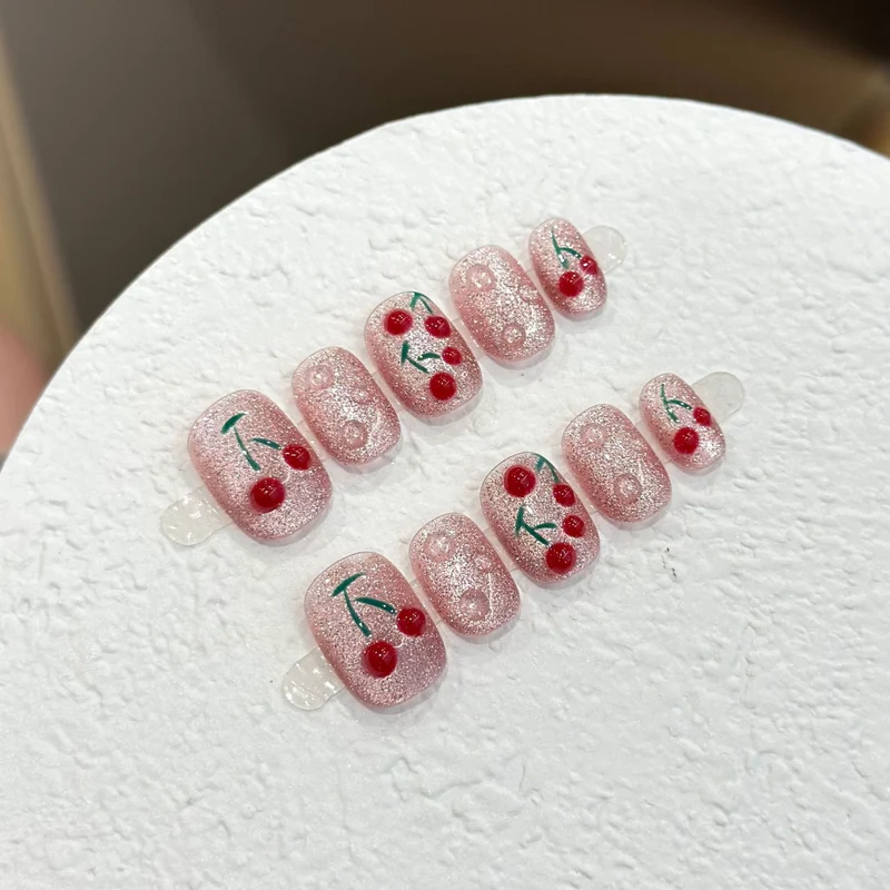 Kirschblüten Press-On Nail Art Set