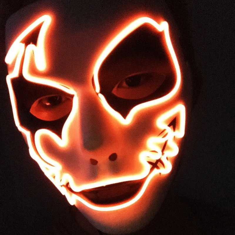 LED Leuchtende Halloween Maskerade Maske Brehn