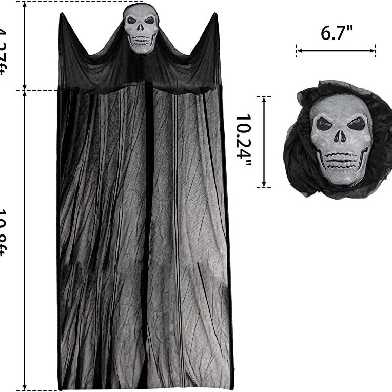 Halloween Dekorative Transparente Stoffgardine Brehn