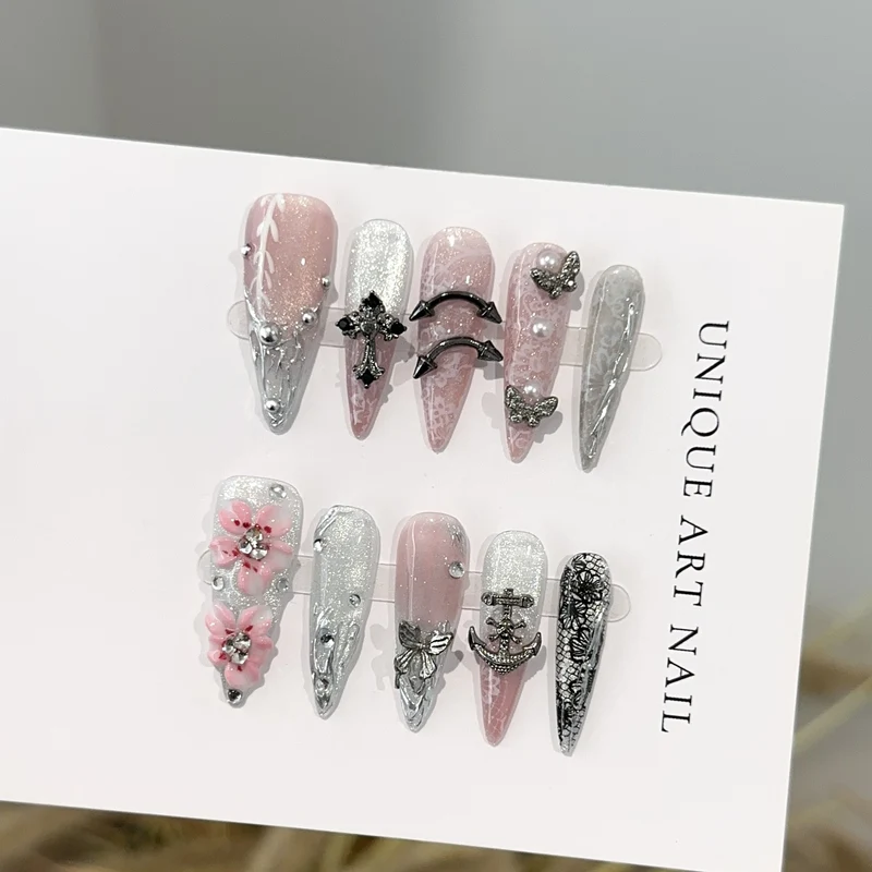 Dekoratives Press-On Nagelset