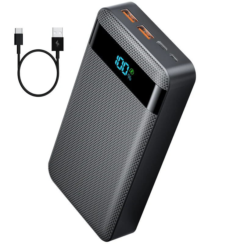Hochleistungs-Powerbank mit Digitalanzeige und Schnellladefunktion Skanto