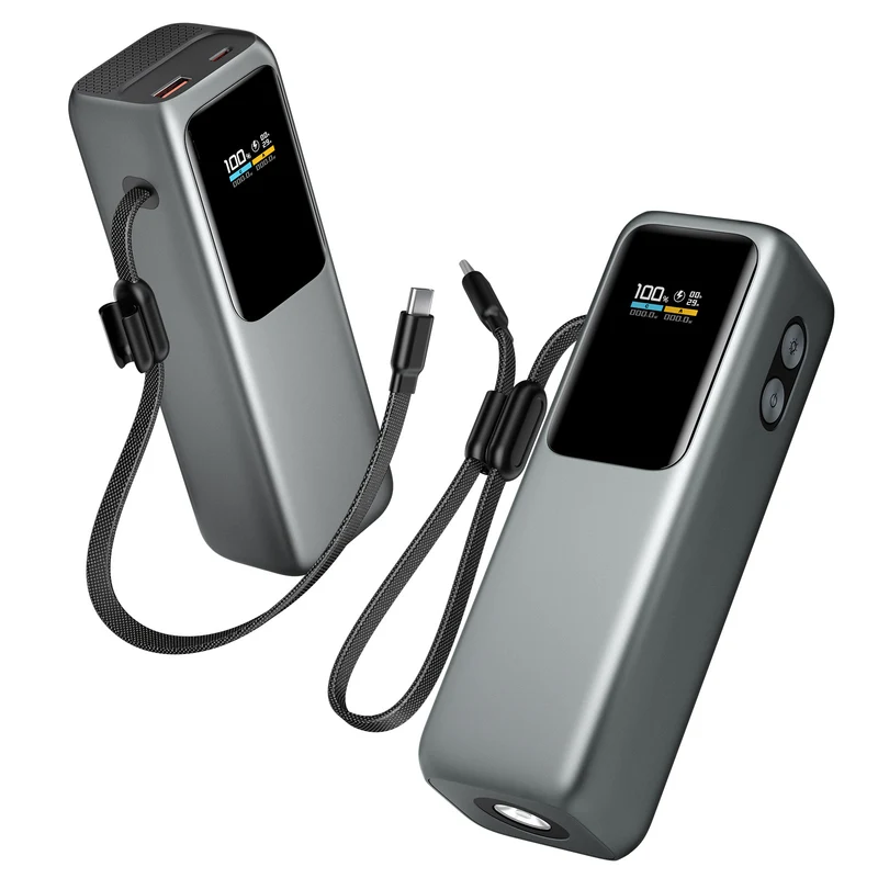 Hochleistungs-Powerbank mit Digitalanzeige und Schnellladung Skanto