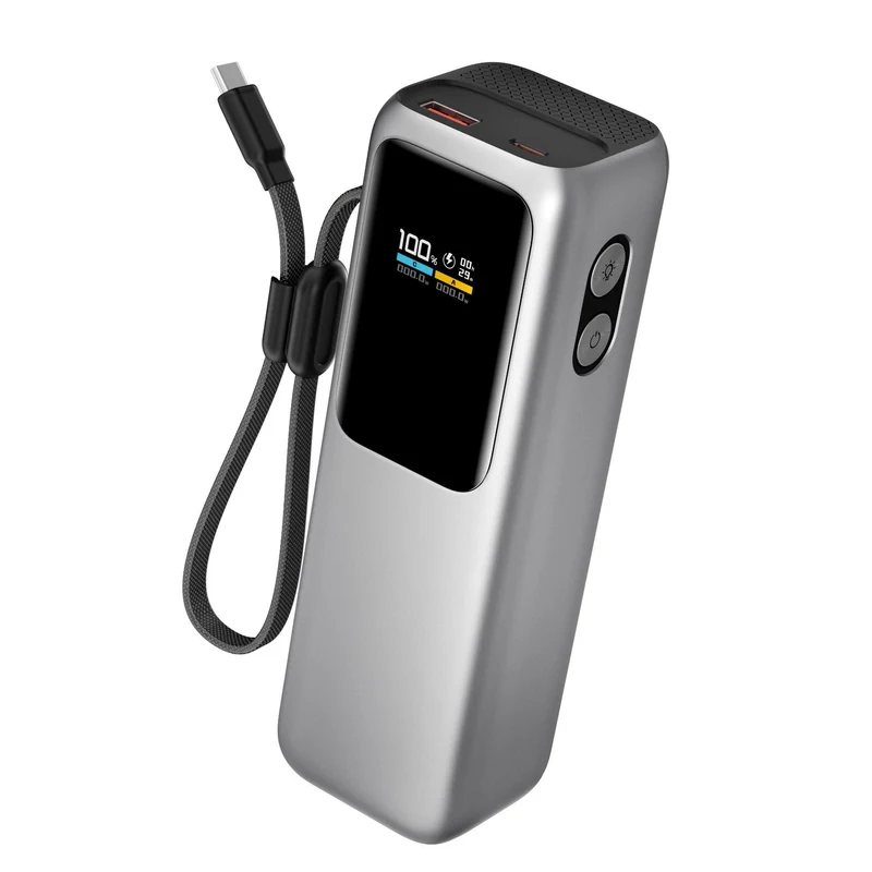 Hochleistungs-Powerbank mit Digitalanzeige und Schnellladung Skanto