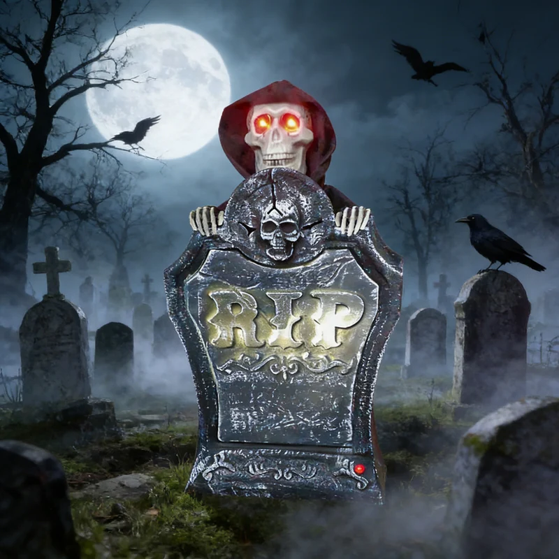 Halloween Animierte Grabstein Dekoration Brehn