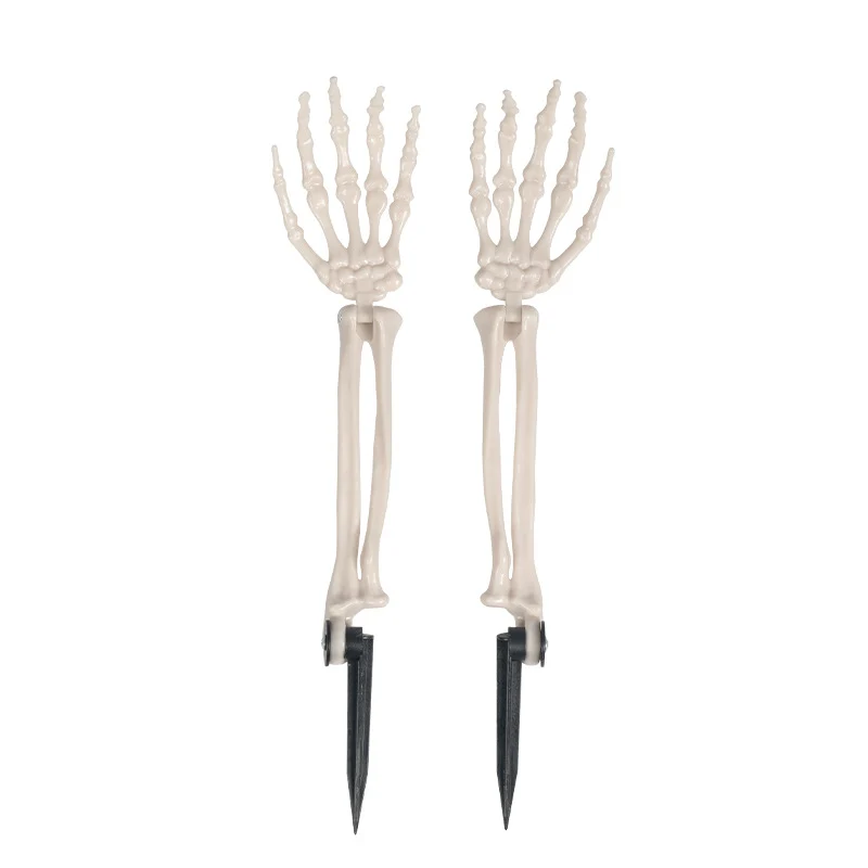 Glow-in-the-Dark Skeletthand Gartenstecker Brehn