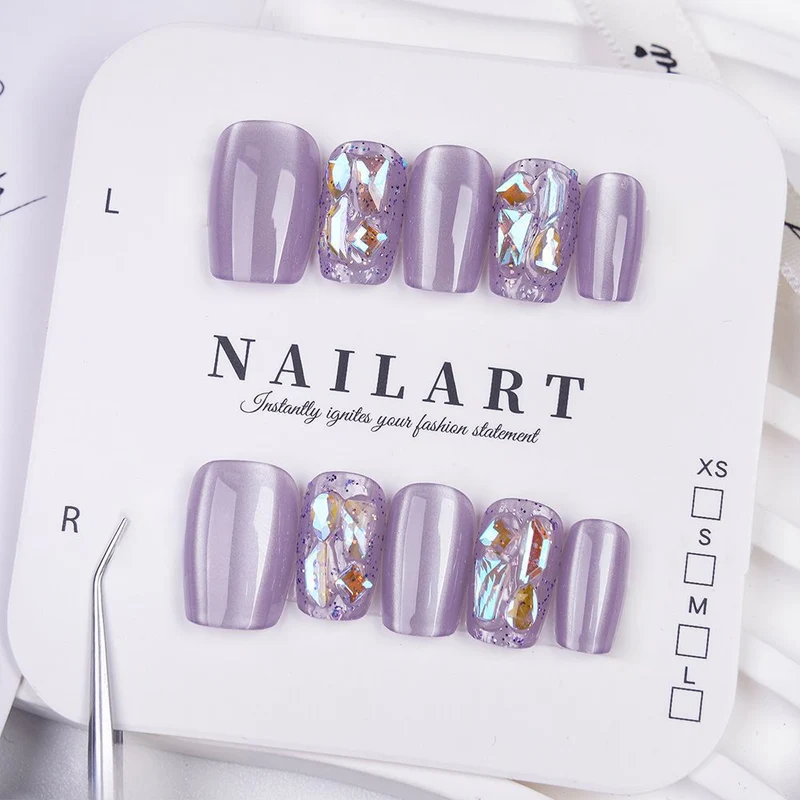 Dekorative Press-On Nagelset