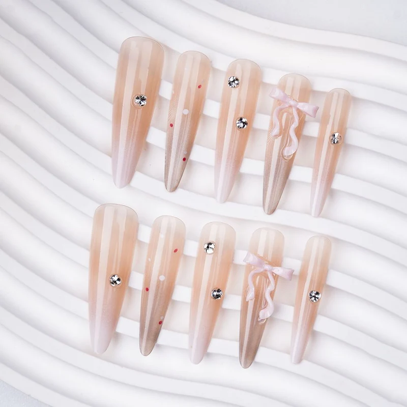 Dekorative Press-On Nagelset