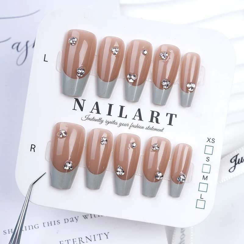 Dekorative Press-On Nagelset