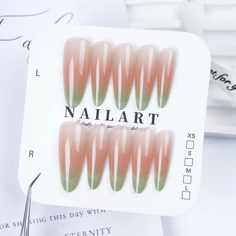 Dekorative Press-On Nagelset