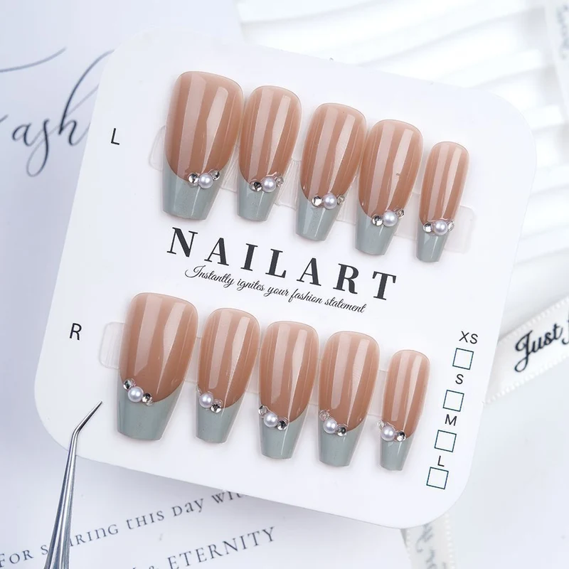 Dekorative Press-On Nagelset