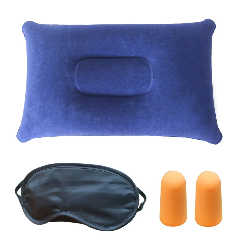 Bequemes Nackenkissen-Set mit Schlafmaske und Ohrstöpseln Skanto