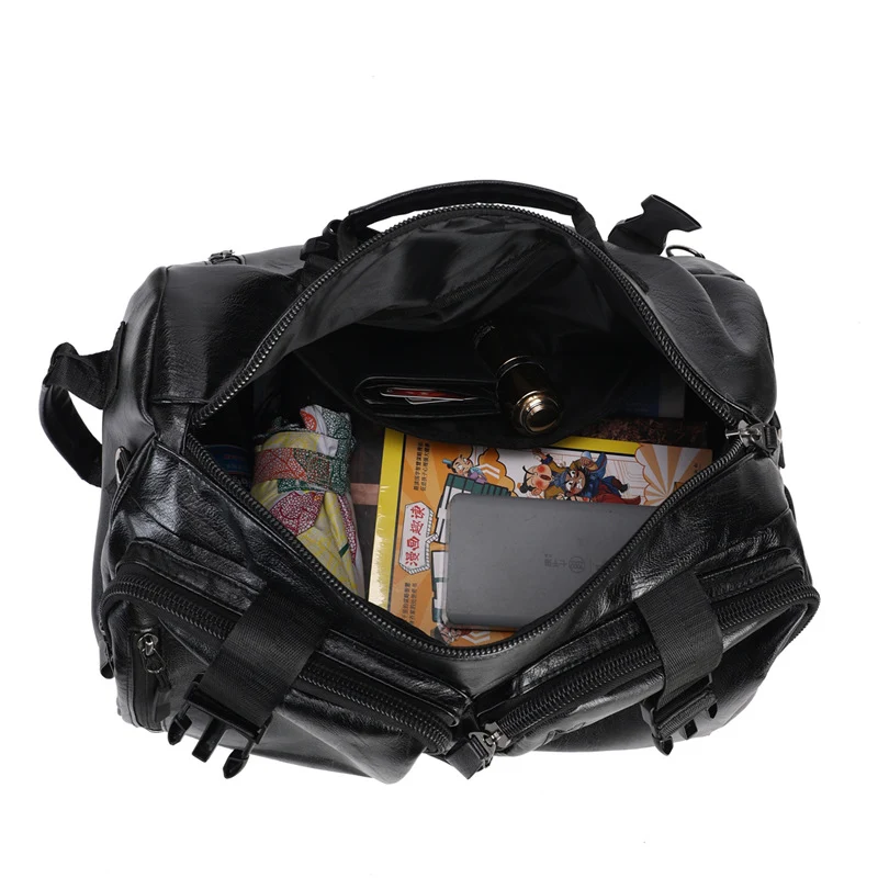 Herren Stilvoller und funktionaler Lederrucksack Skanto
