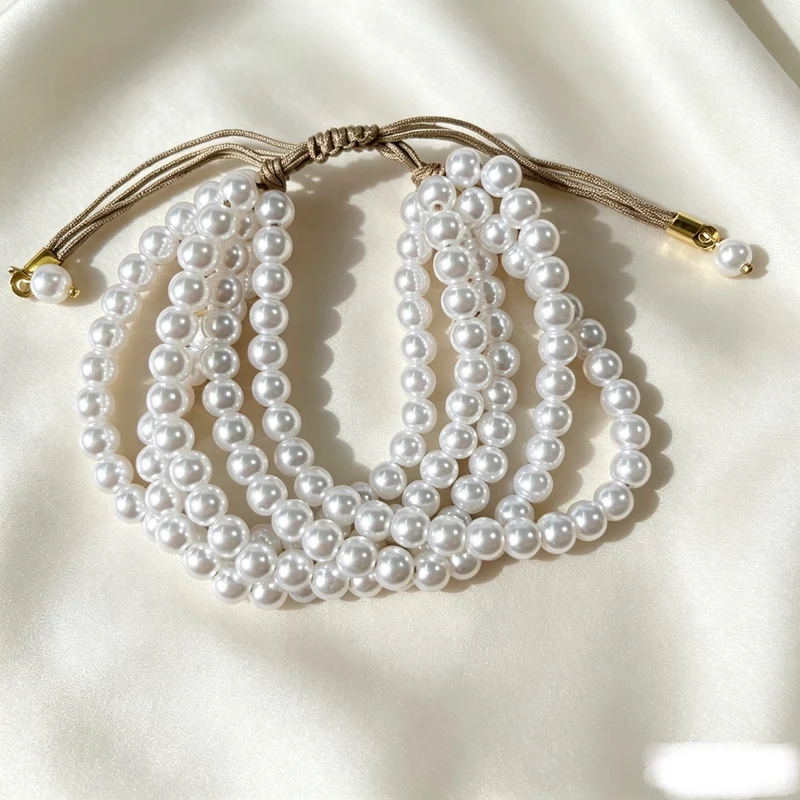 Mehrschichtige Perlenarmband Brehn