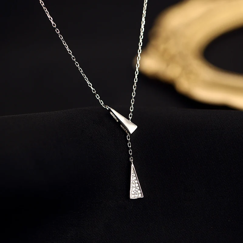 Modern Geometric Drop Necklace Brehn