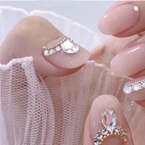 Elegantes eingebettetes Strass Nagelkunst Kit