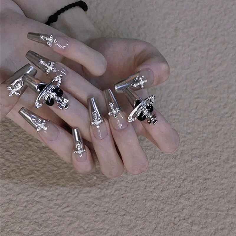Elegantes Designer Press-On Nagelset