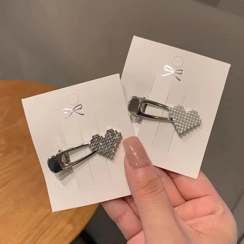 Herzförmige Strass-Haarspange Brehn
