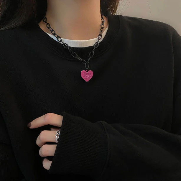Herz Anhänger Choker Halskette Brehn
