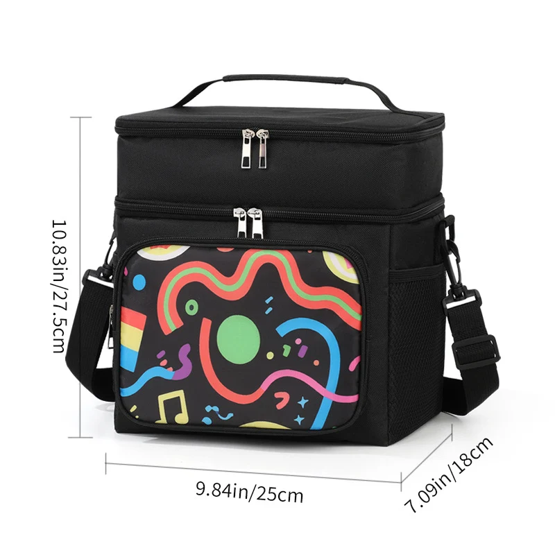 Isolierte Blumenmuster-Lunch-Kühltasche Brehn