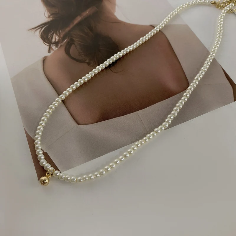 Elegante Perlenbesetzte Choker-Halskette Brehn