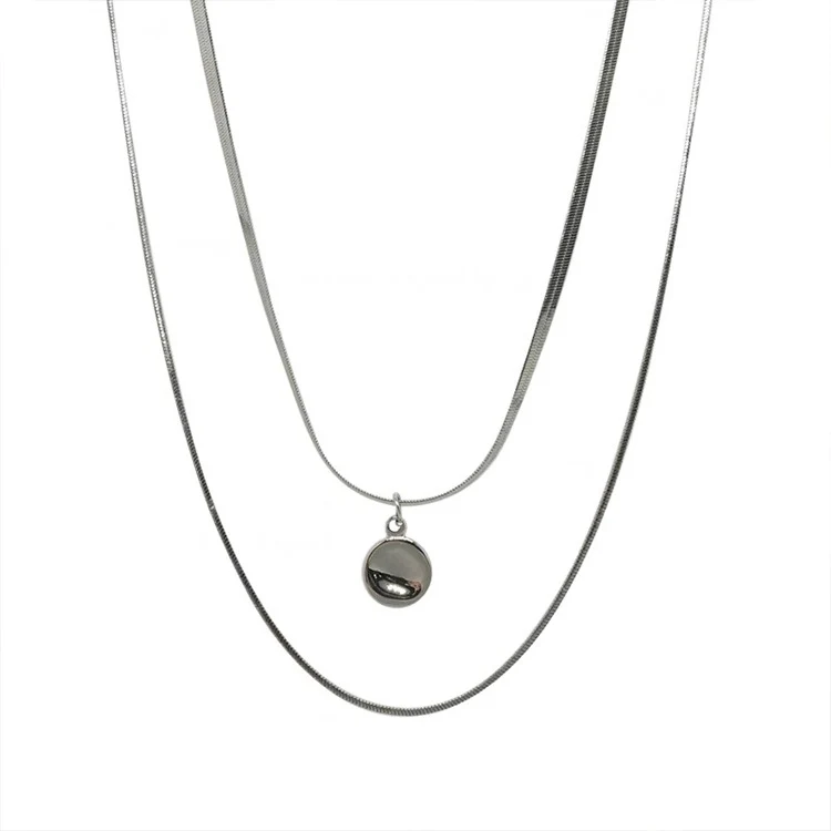 Elegante Mehrschichtige Silberkette Brehn
