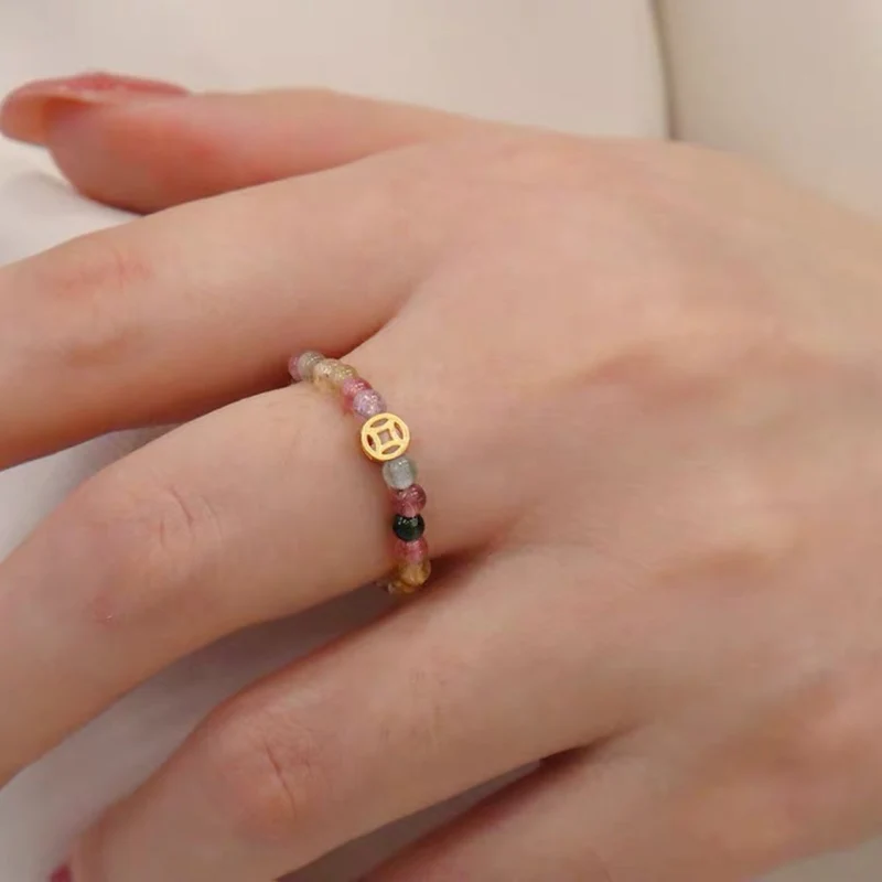 Zarte Perlen Charm Ring Brehn