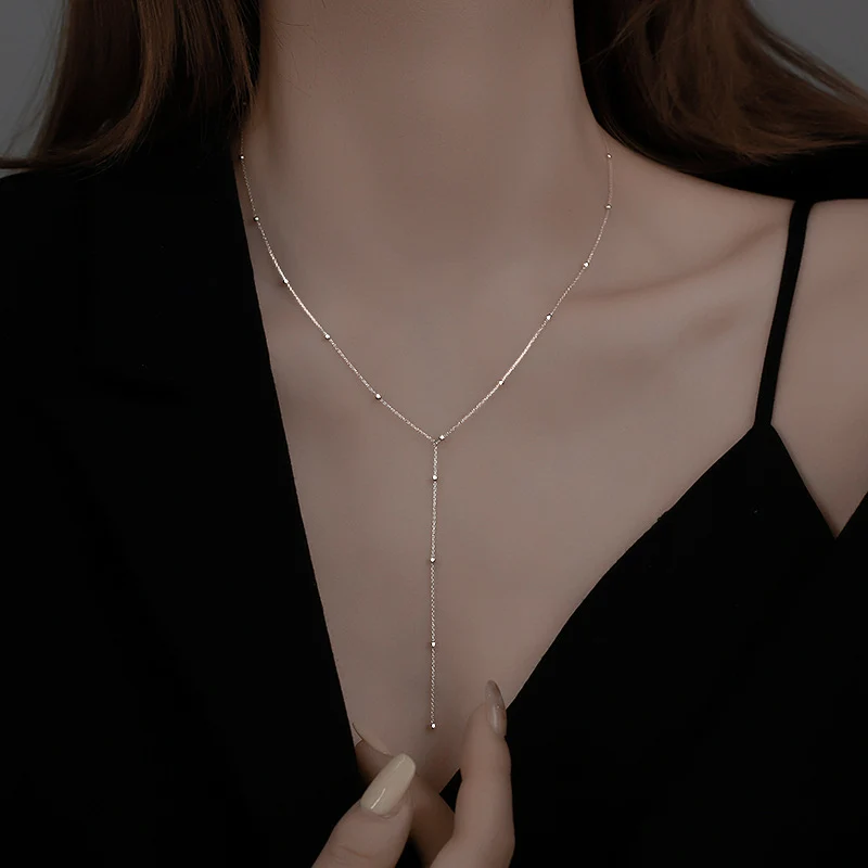 Elegante Y-förmige Anhänger Halskette Brehn