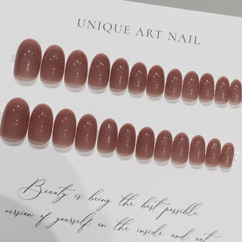 Elegantes Glänzendes Press-On-Nagelset 1790727522