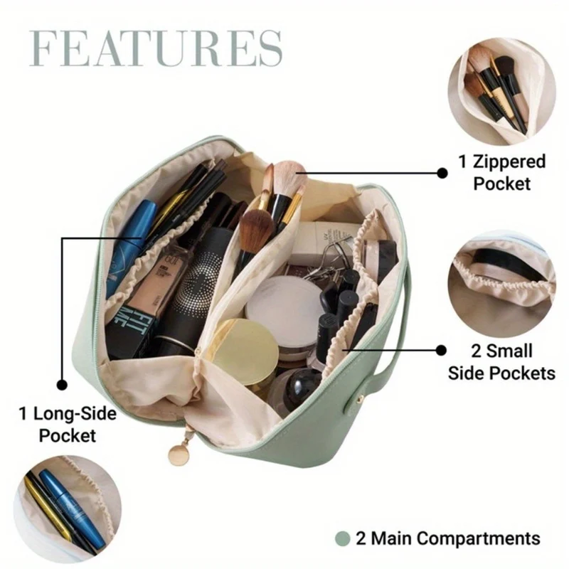 Elegante Kosmetiktasche aus Kunstleder Skanto