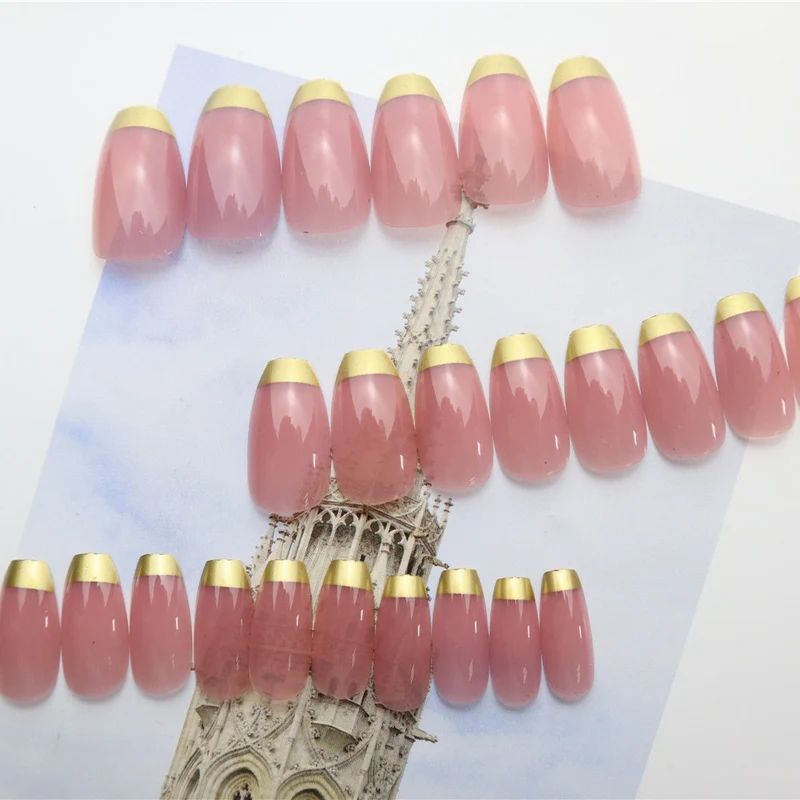 Elegantes Bicolor Press-On Nagelset