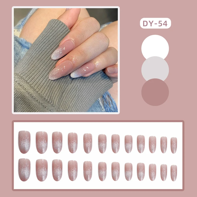 Elegante Glitzer Ombre Press-On Nägel