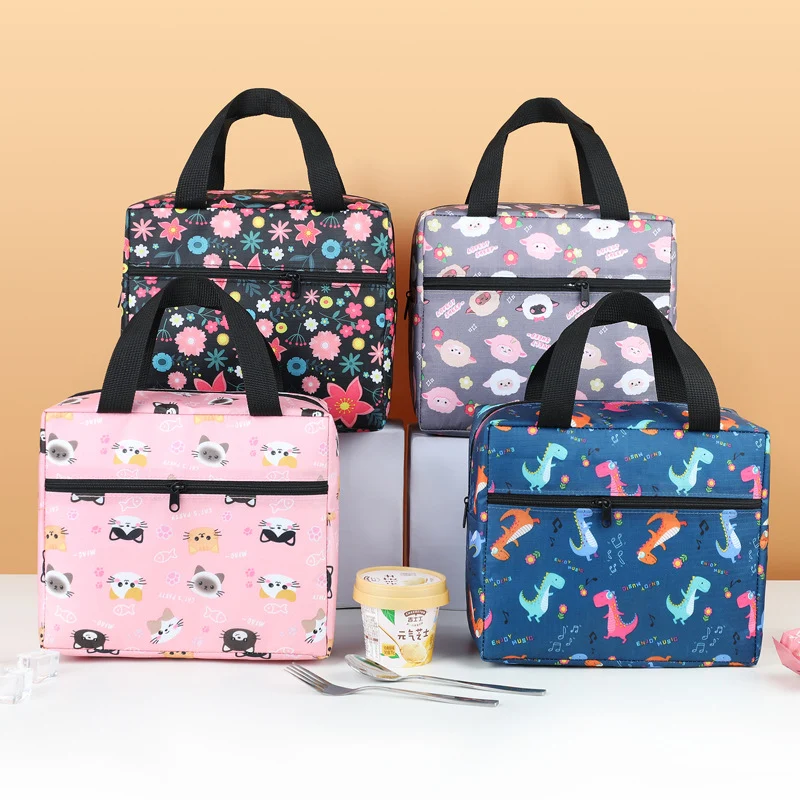 Verspielte Tiermotiv Isolierte Lunch-Tasche Brehn