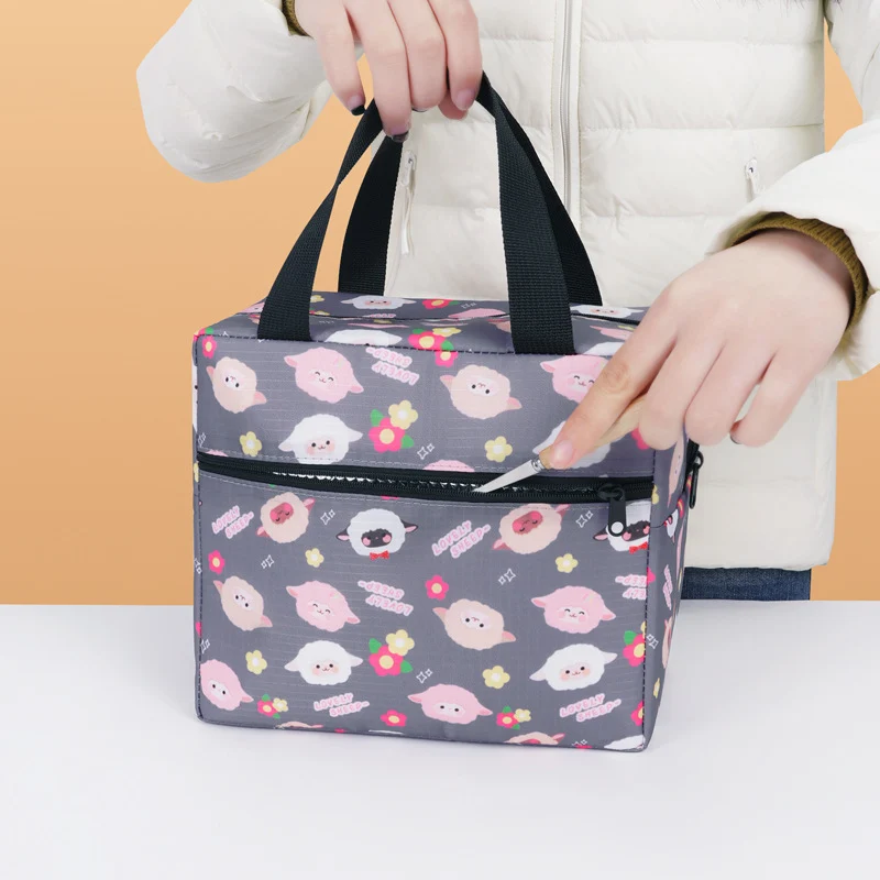 Verspielte Tiermotiv Isolierte Lunch-Tasche Brehn