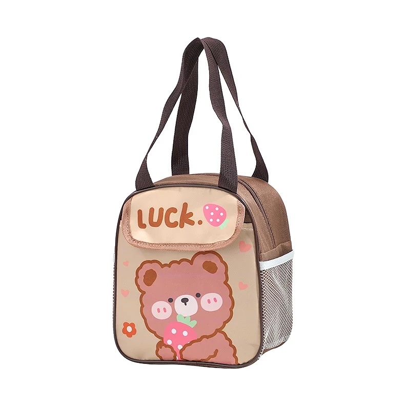 Isolierte süße Kaninchen-Themen Lunch Tasche Brehn
