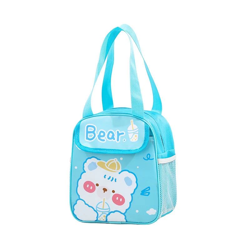 Isolierte süße Kaninchen-Themen Lunch Tasche Brehn