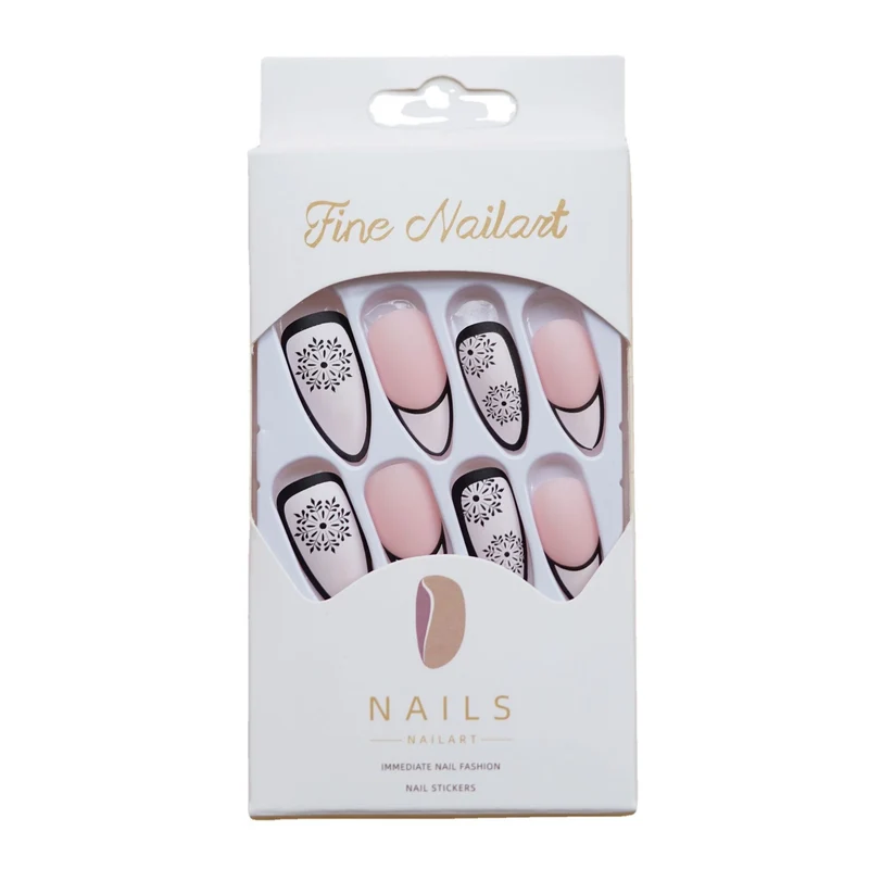 Künstlerisches Stiletto Press-On Nageldesign