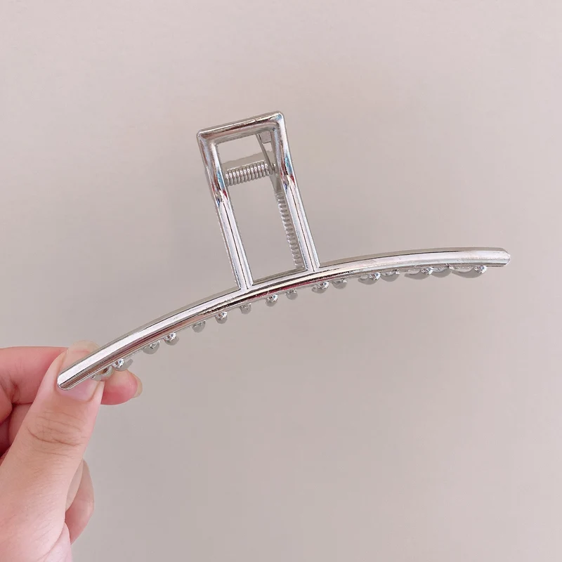 Eleganter Chrome-Haarclip Brehn