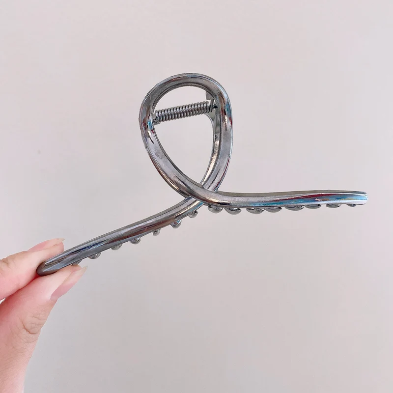 Eleganter Chrome-Haarclip Brehn