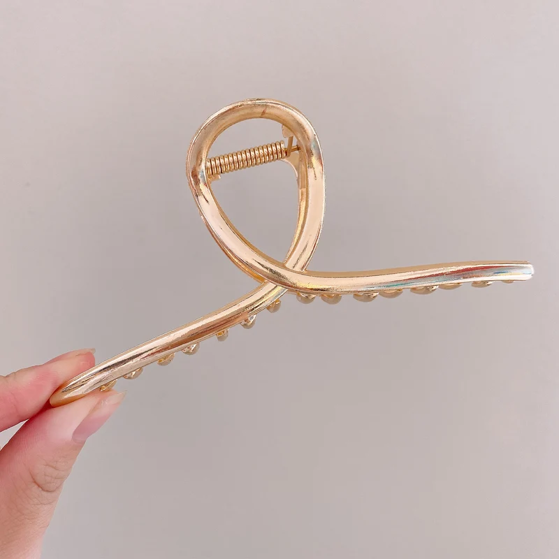 Eleganter Chrome-Haarclip Brehn